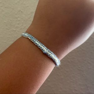 Blueberry muffin, hand-made adjustable bracelet.